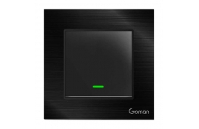 Công tắc đèn Zigbee mặt nhôm 1 nút GOMAN GM-Z1G86-311S/B/G