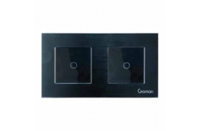 Công tắc đèn WIFI mặt đôi 1 nút GOMAN GM86-W2DB1S/B/G