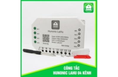 Công tắc Hunonic Lahu 4 kênh LaHu04