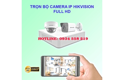 Trọn bộ camera IP HIKVISION 2 Megapixel 1080P