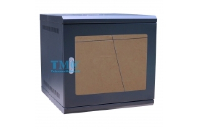 Tủ mạng - Tủ rack TMC 19 inch 10U D600 TM106WBM-B màu đen cửa mica